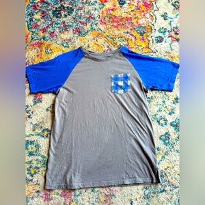 Mickey Mouse Plaid Pocket T-Shirt Disney World Medium